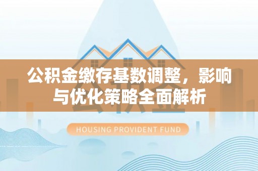 烈屿公积金缴存基数调整，影响与优化策略全面解析