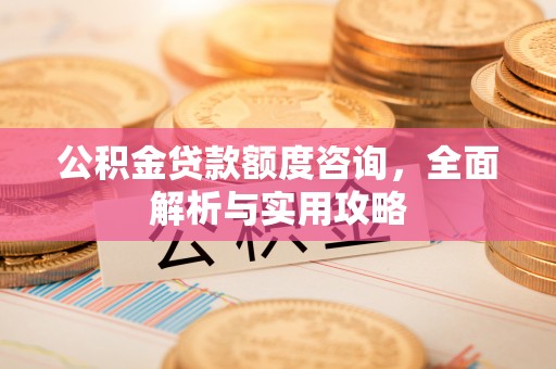 烈屿公积金贷款额度咨询，全面解析与实用攻略