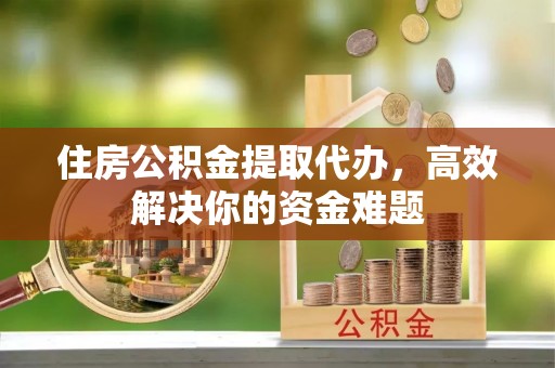 烈屿住房公积金提取代办，高效解决你的资金难题