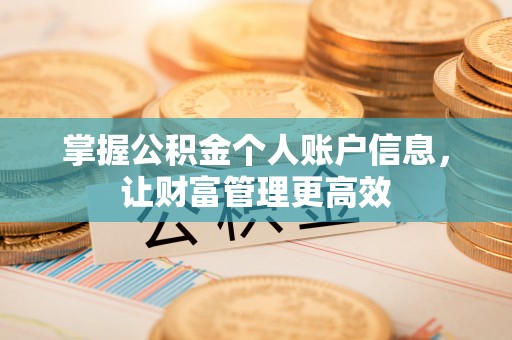 烈屿掌握公积金个人账户信息，让财富管理更高效
