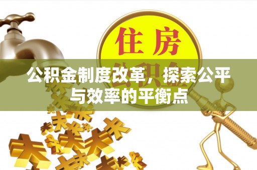 烈屿公积金制度改革，探索公平与效率的平衡点