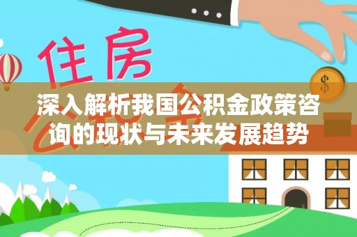 烈屿深入解析我国公积金政策咨询的现状与未来发展趋势
