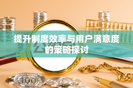 烈屿提升制度效率与用户满意度的策略探讨